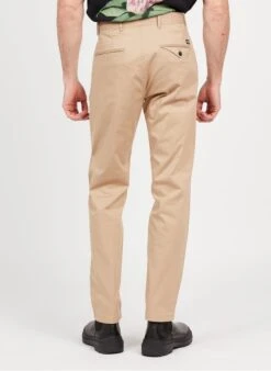 Scotch And Soda Beige Straight-leg Organic Cotton-blend Pants -Deals Mode Modee Store 3974760