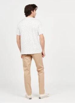Scotch And Soda Beige Straight-leg Organic Cotton-blend Pants -Deals Mode Modee Store 3974810