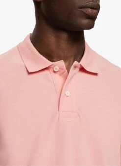 ESPRIT Pink Regular-fit Cotton Polo Shirt -Deals Mode Modee Store 3979925