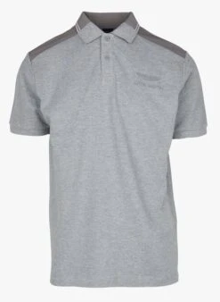 Grey Hackett X Aston Martin Regular-fit Embroidered Cotton Polo Shirt