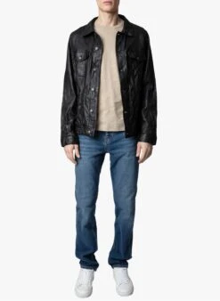 Zadig & Voltaire Beige Regular-fit Round-neck Cotton T-shirt -Deals Mode Modee Store 3984740