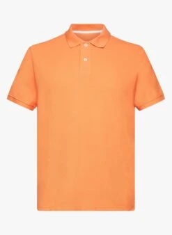 ESPRIT Orange Regular-fit Cotton Polo Shirt