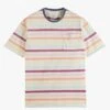 Scotch And Soda Multicolored Regular-fit Round-neck Striped Cotton T-shirt