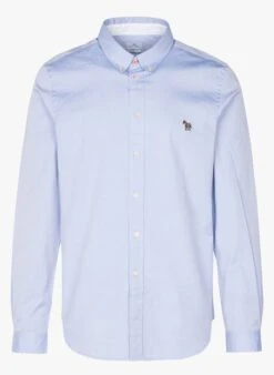 PAUL SMITH Blue Regular-fit Cotton Shirt With Classic Collar