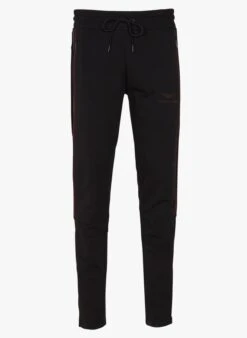 Hackett Black Cotton-mix Fitted Track Pants