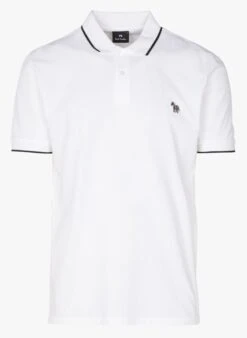 PAUL SMITH White Slim-fit Cotton Polo Shirt