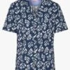 Scotch And Soda Multicolored Short-sleeved Printed Shirt With Classic Collar