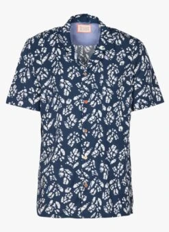 Scotch And Soda Multicolored Short-sleeved Printed Shirt With Classic Collar