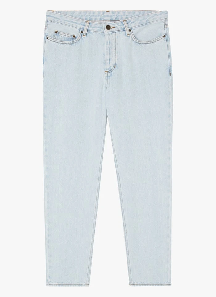 American Vintage JOYBIRD - Blue Straight-leg Faded Cotton Denim Jeans 1 American Vintage JOYBIRD - Blue Straight-leg Faded Cotton Denim Jeans