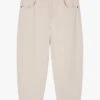 American Vintage SNOPDOG - Beige Straight-leg Cotton Jeans