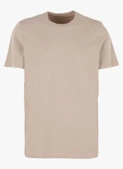 Selected Black Round-neck Cotton-blend T-shirt