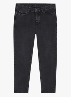 American Vintage YOPDAY - Black Straight-leg Cotton Jeans