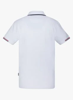 Schott PSDEVON - White Regular-fit Cotton Piqué Polo Shirt -Deals Mode Modee Store 4013694