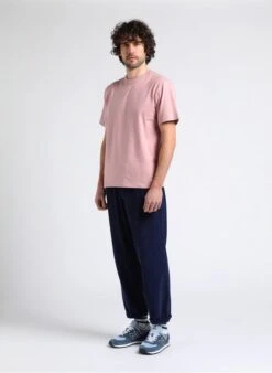 American Vintage PADOW - Blue Ribbed Cotton Pants -Deals Mode Modee Store 4016735