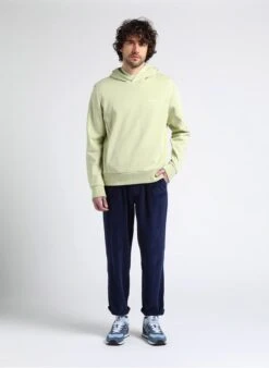 American Vintage PADOW - Blue Ribbed Cotton Pants -Deals Mode Modee Store 4016749