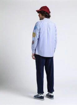 PAUL SMITH Blue Regular-fit Cotton Shirt With Classic Collar -Deals Mode Modee Store 4016773