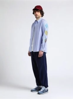 PAUL SMITH Blue Regular-fit Cotton Shirt With Classic Collar -Deals Mode Modee Store 4016774