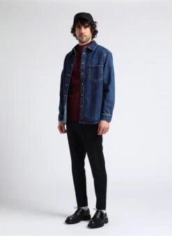 Samsoe Samsoe DAMON - Raw Denim Denim Shirt -Deals Mode Modee Store 4016858
