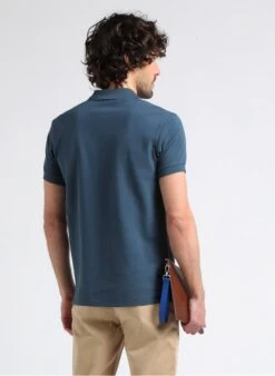 PAUL SMITH Blue Regular-fit Embroidered Cotton Piqué Polo Shirt -Deals Mode Modee Store 4016895