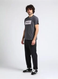 Pepe Jeans HARROW - Black Straight-leg Cotton-blend Pants -Deals Mode Modee Store 4016956