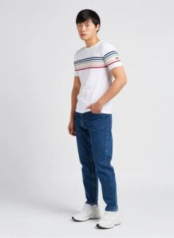 Armor-Lux Black Round-neck Striped Cotton T-shirt -Deals Mode Modee Store 4017125