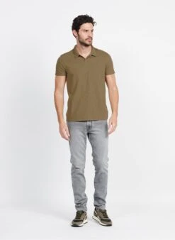 Ikks Khaki Regular-fit Cotton Polo Shirt -Deals Mode Modee Store 4017939