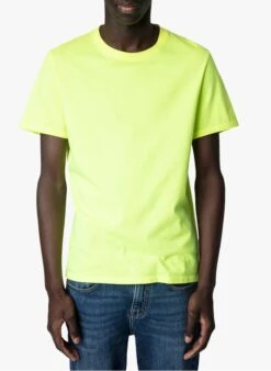 Zadig & Voltaire TED - Yellow Round-neck Cotton T-shirt -Deals Mode Modee Store 4039836
