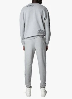 Zadig & Voltaire CAPRI - Grey Cotton Sweatshirt Fabric Joggers -Deals Mode Modee Store 4042472