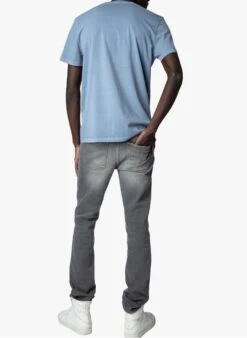 Zadig & Voltaire Blue Round-neck Cotton T-shirt -Deals Mode Modee Store 4042496