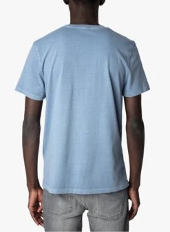 Zadig & Voltaire Blue Round-neck Cotton T-shirt -Deals Mode Modee Store 4042498