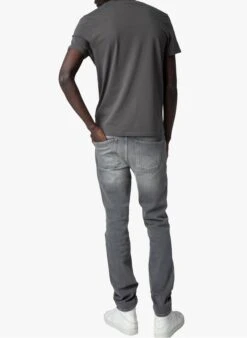 Zadig & Voltaire TOMMY - Grey Round-neck Cotton T-shirt -Deals Mode Modee Store 4042520