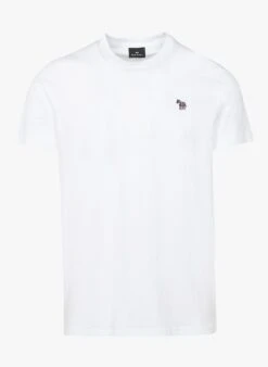 PAUL SMITH White Short-sleeved Cotton T-shirt