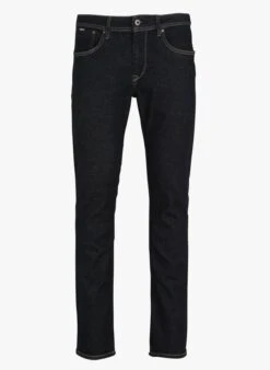 Pepe Jeans Blue Straight Raw Cotton-blend Jeans