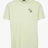 PAUL SMITH Green Round-neck Cotton T-shirt