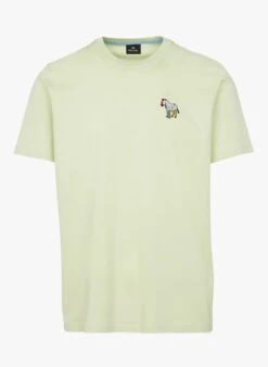 PAUL SMITH Green Round-neck Cotton T-shirt