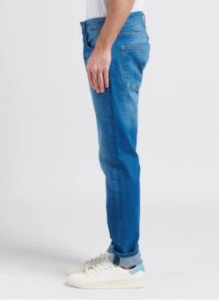 Pepe Jeans STANLEY - Blue Cotton-blend Straight-leg Jeans -Deals Mode Modee Store 4053562