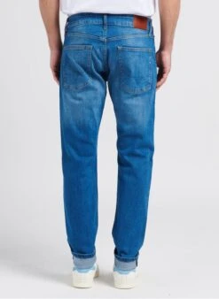Pepe Jeans STANLEY - Blue Cotton-blend Straight-leg Jeans -Deals Mode Modee Store 4053563