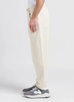 American Vintage SNOPDOG - Beige Straight-leg Cotton Jeans -Deals Mode Modee Store 4053676