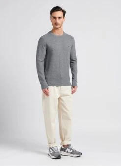 American Vintage SNOPDOG - Beige Straight-leg Cotton Jeans -Deals Mode Modee Store 4053683