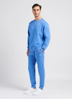 K-Way MICK - Blue Cotton Track Pants -Deals Mode Modee Store 4053745