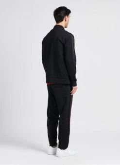 Hackett Black Cotton-mix Fitted Track Pants -Deals Mode Modee Store 4053755