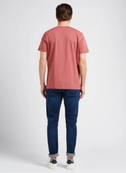 Hackett Pink Slim-fit Round-neck Cotton T-shirt -Deals Mode Modee Store 4053832