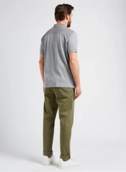 Grey Hackett X Aston Martin Regular-fit Embroidered Cotton Polo Shirt -Deals Mode Modee Store 4054065