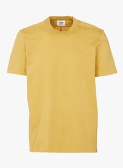 RODGER H - Yellow Regular-fit Round-neck Cotton T-shirt