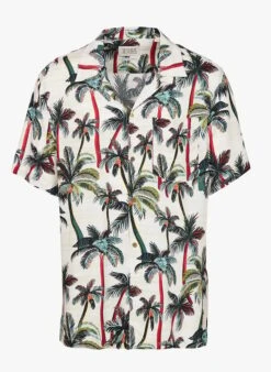 Scotch And Soda Multicolored Printed V-neck Shirt
