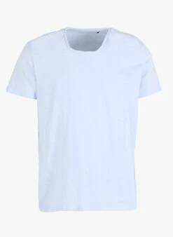 Ikks Blue V-neck Cotton T-shirt