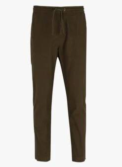 PAUL SMITH Green Cotton Chino Pants With Drawcord