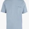 Samsoe Samsoe NORSBRO - Blue Regular-fit Organic Cotton T-shirt With High Neck