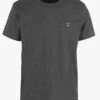Gant Grey Regular-fit Round-neck Cotton T-shirt