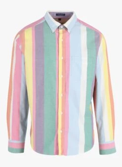 Gant Multicolored Regular-fit Striped Cotton Shirt